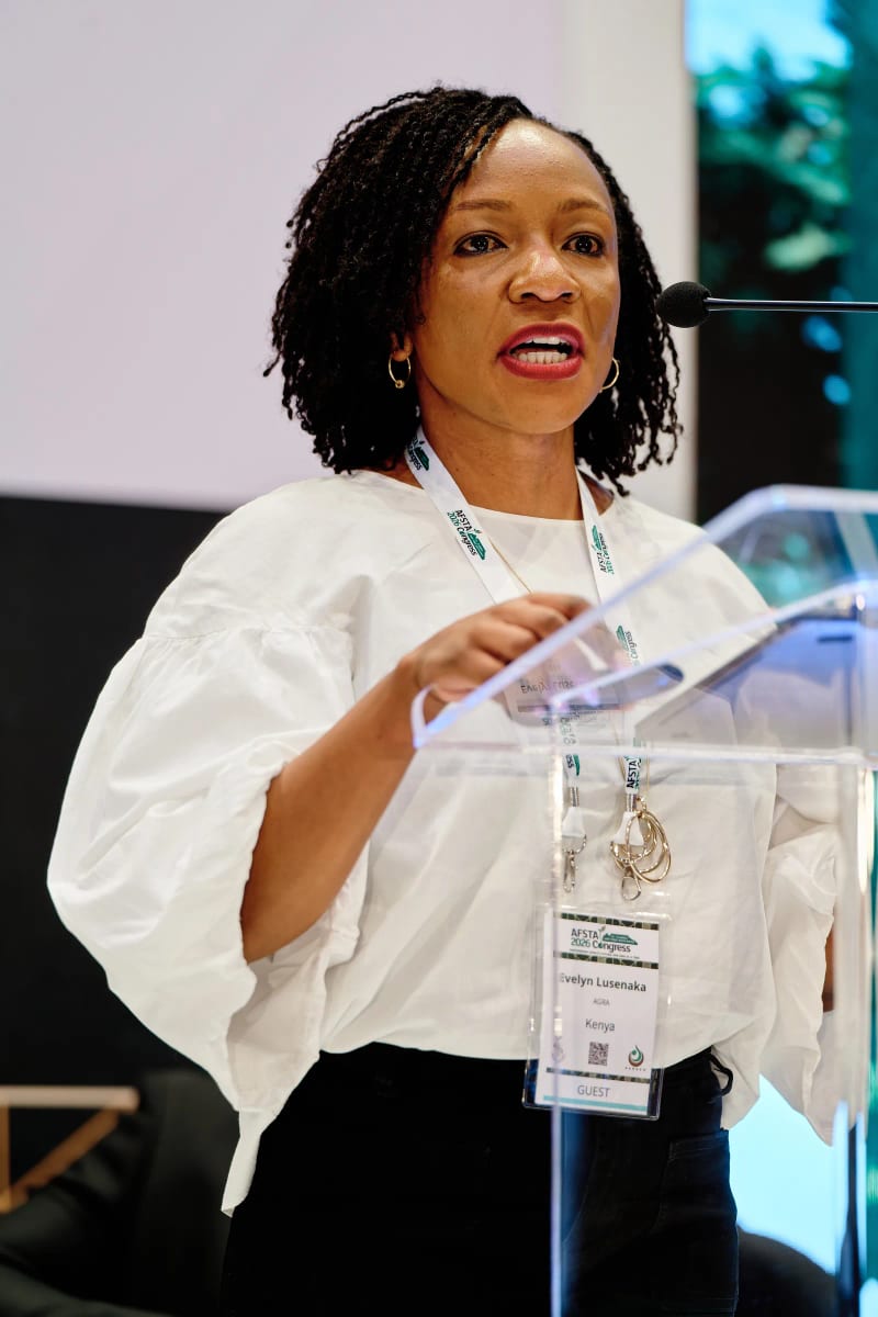 Speaker close-up at the AFSTA Congress 2026, Cape Town