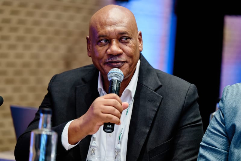 Delegate asking a question at the AFSTA Congress 2026, Cape Town