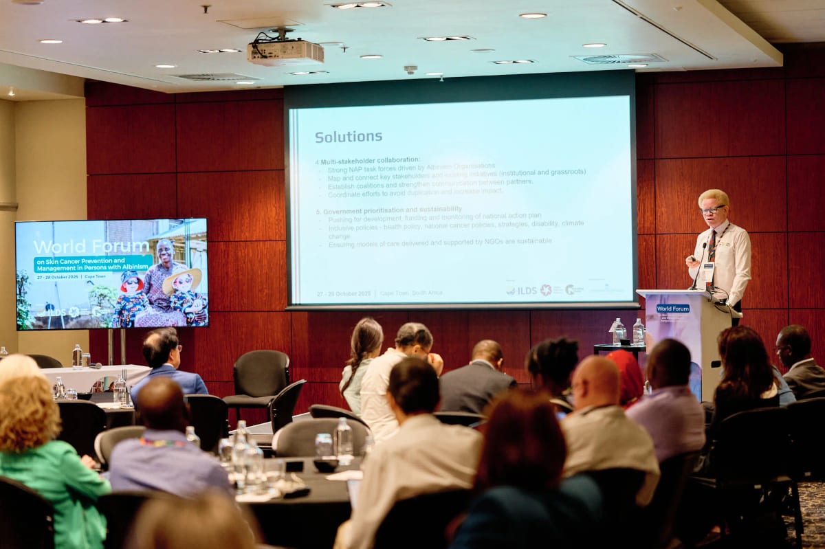 Wide view of the World Forum on Skin Cancer in Persons with Albinism, The Westin Cape Town