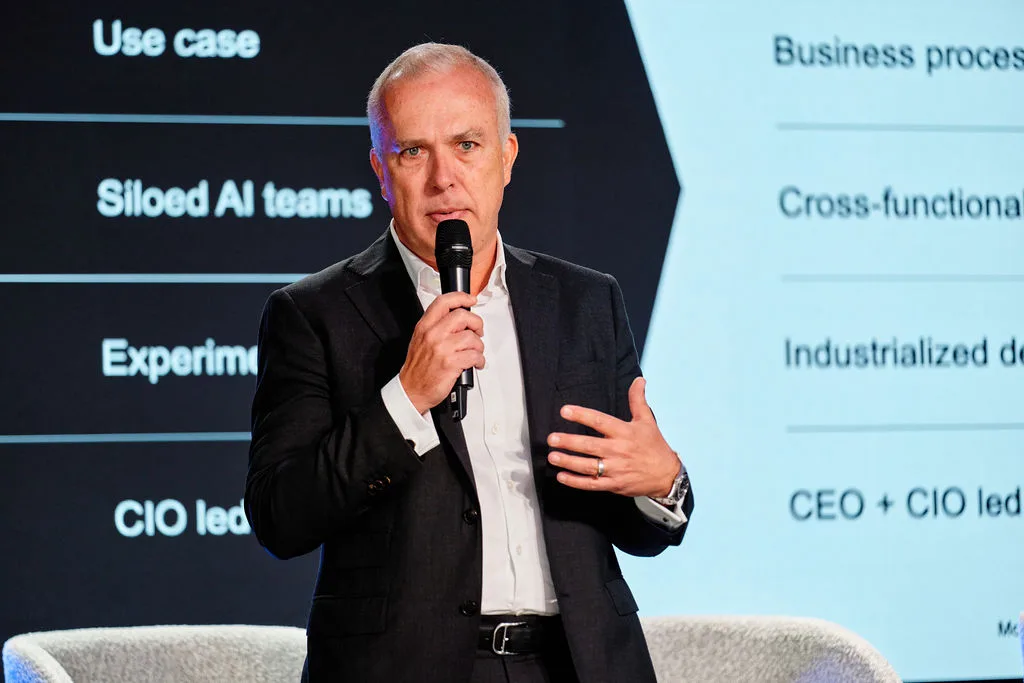 Keynote speaker presenting at a corporate conference, Cape Town