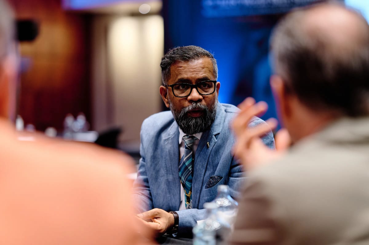 Conference delegates in discussion at the ILDS World Skin Summit, Cape Town