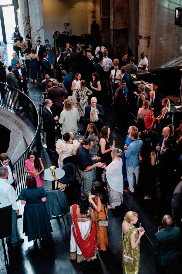Guests at a corporate year-end function, Cape Town