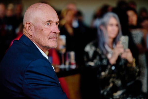 Guest listening during a gala dinner at Zeitz MOCAA, Cape Town