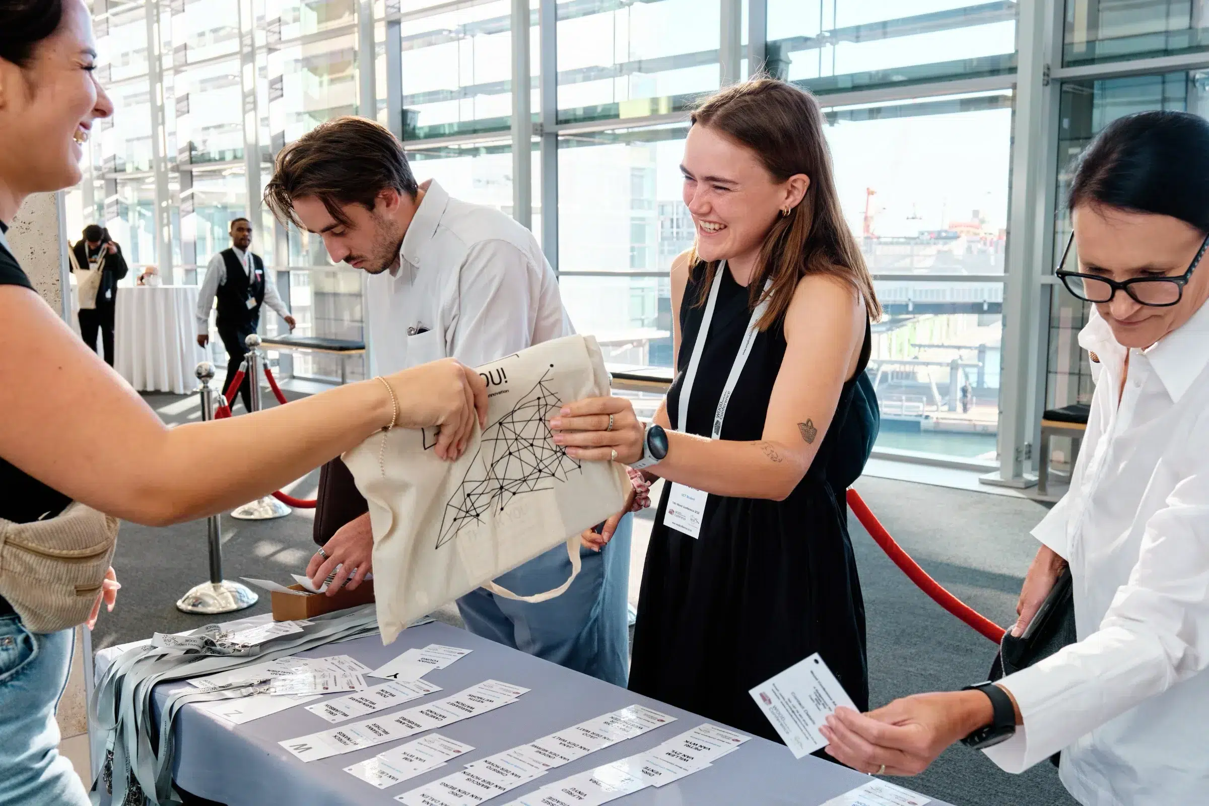 Wood Conference Event Photography at the registration
