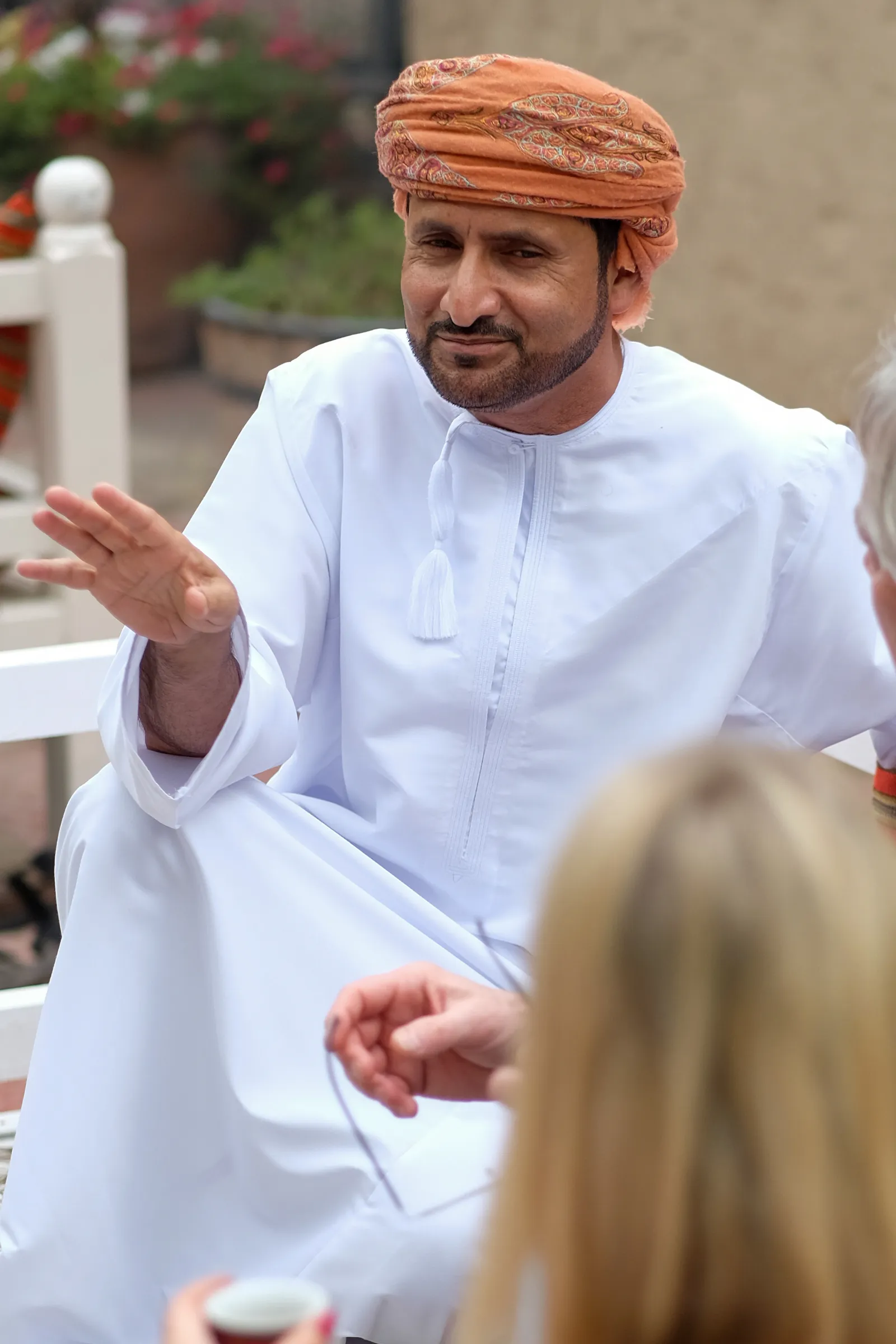 Delegates hosted at a traditional gathering in Oman during an incentive programme