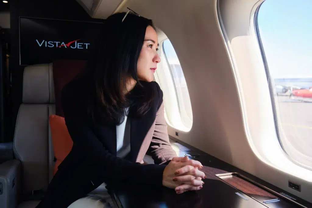 Professional Portraits for VistaJet, Inside the aeroplane