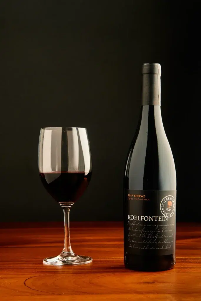 Product Photography Wine, styled shot