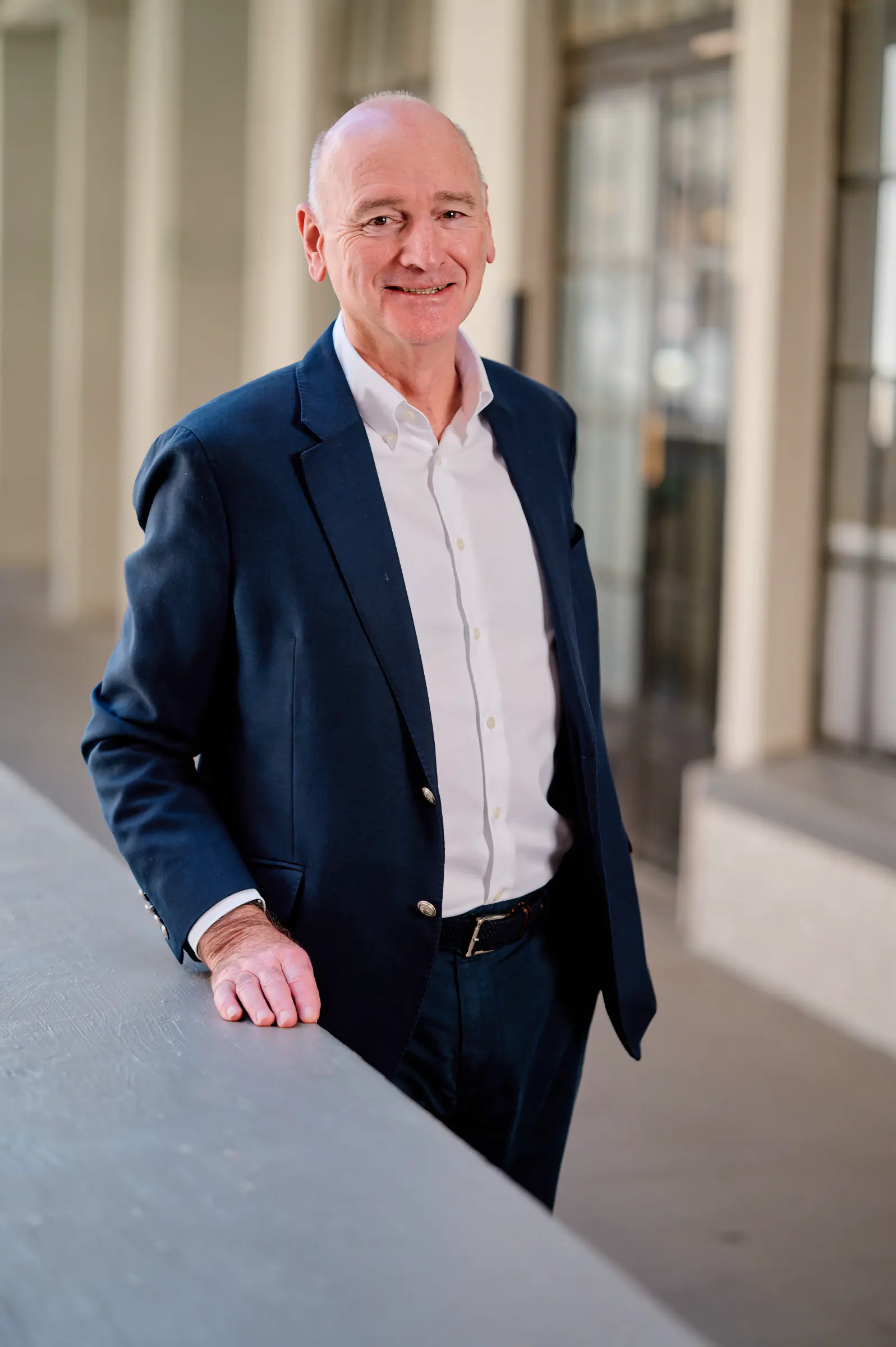 Close-up professional branding portrait captured on-site at a Cape Town corporate office.