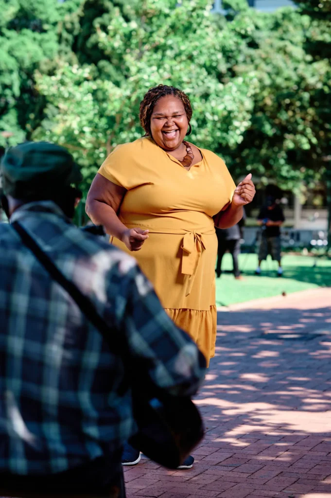 Candid personal branding photography in Cape Town by Jurgen's Photography, capturing natural energy and expression.